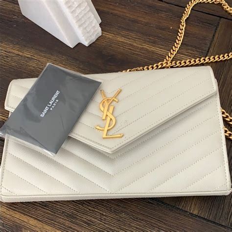 ysl clutch white|yves saint laurent clutch sale.